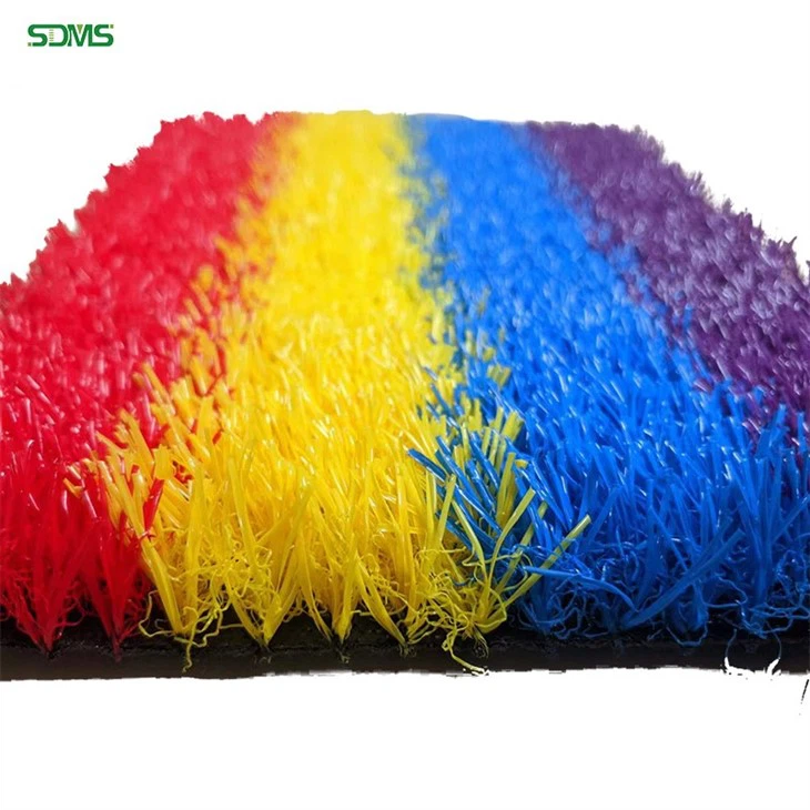 coloured artificial grass